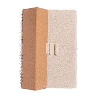QUADERNO AD ANELLI IN SUGHERO CON STAND